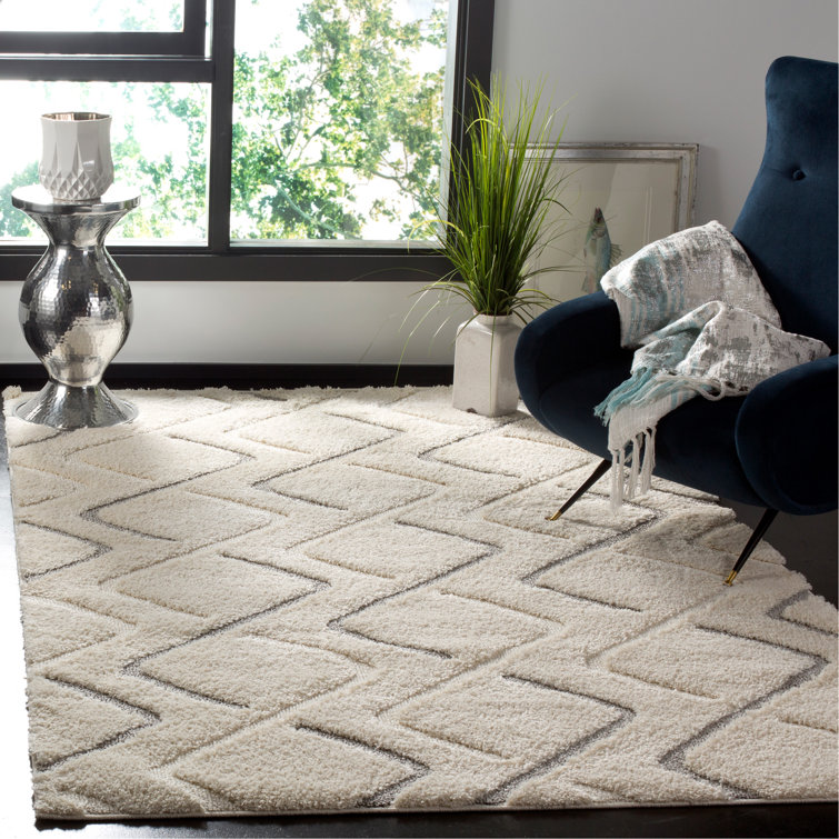 Wrought Studio Napfle Geometric Beige Area Rug Wayfair